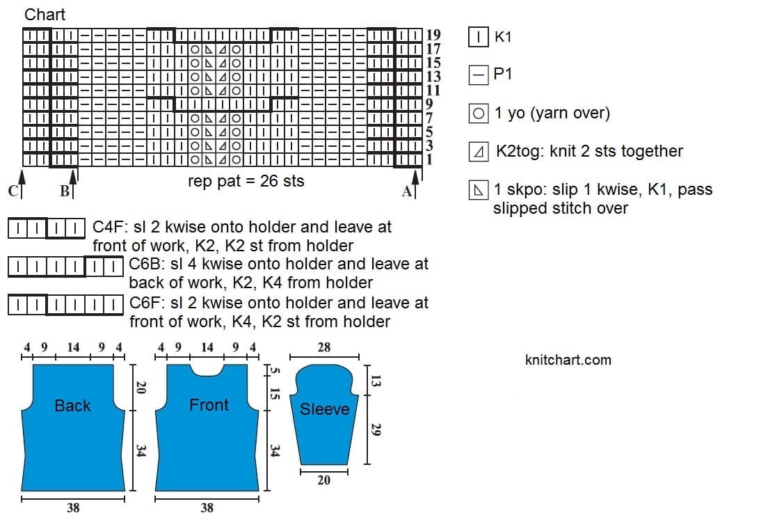 Free Knitting Patterns - Sweater in Textured Pattern