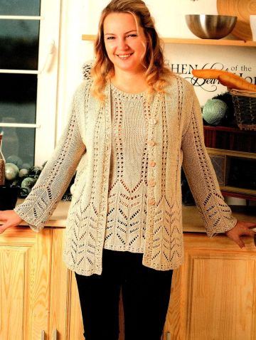 Knitset: Jacket and Top in Lace Patterns