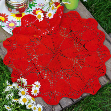Knitted napkins
