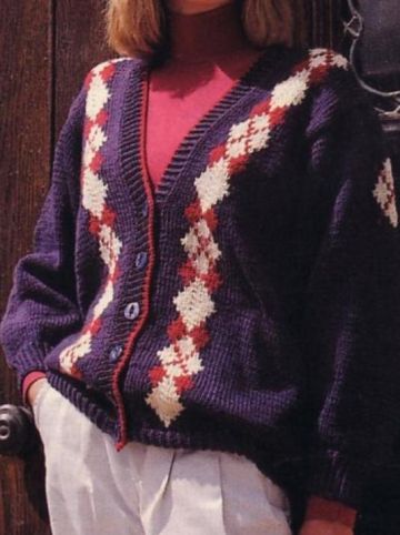 Argyle Cardigan
