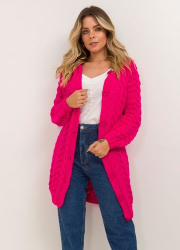 Knitted Fantasy Pattern Cardigan