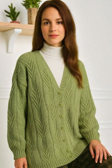 Jacket with Fantasy Stitch Pattern