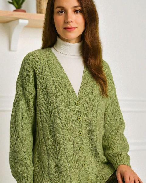 Jacket with Fantasy Stitch Pattern