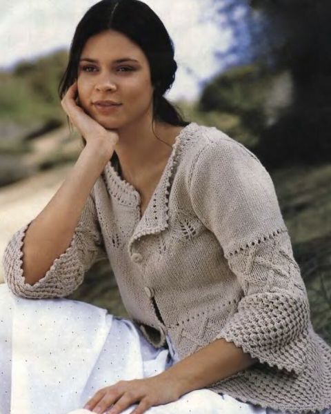 Cardigan with 3/4 Trumpet Sleeves