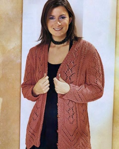 Lace Cardigan with Decorative Hem