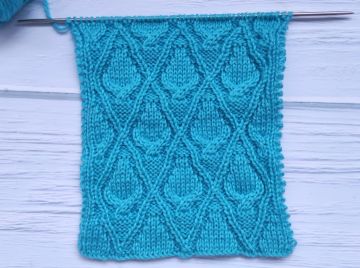 Diamond cable pattern
