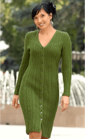 Dress in Textured Pattern