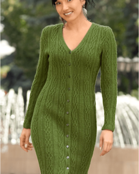 Dress in Textured Pattern
