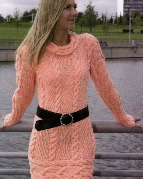 Dress with Cable Pattern