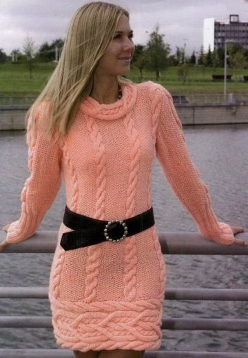 Dress with Cable Pattern