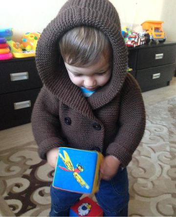 Hooded jacket for baby