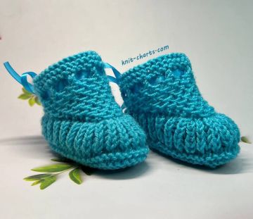 Knitted Slippers for Baby 0-3 months