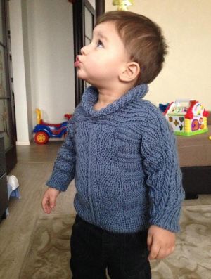 Brioche Stitch Baby Sweater