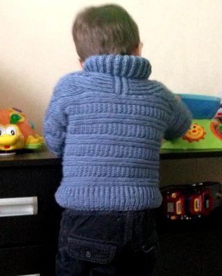 Brioche Stitch Baby Sweater