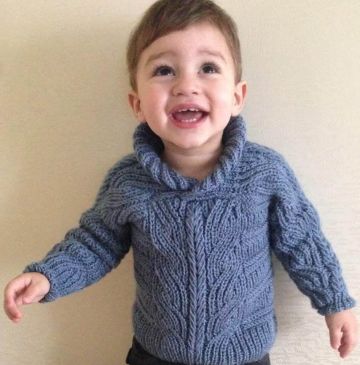 Brioche Stitch Baby Sweater