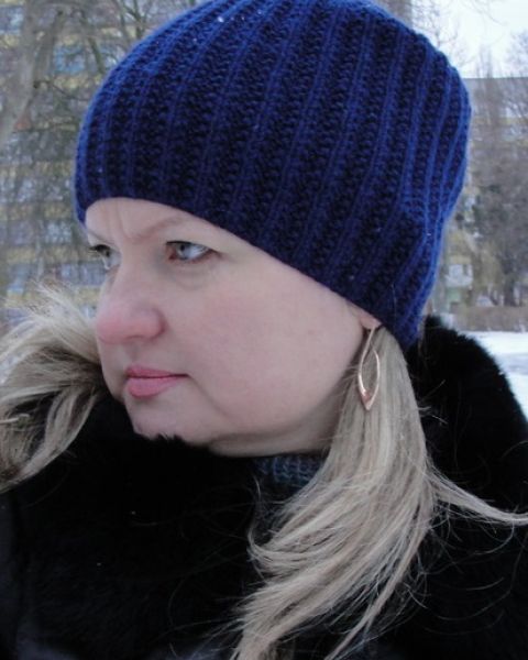 Hat in False Brioche Pattern