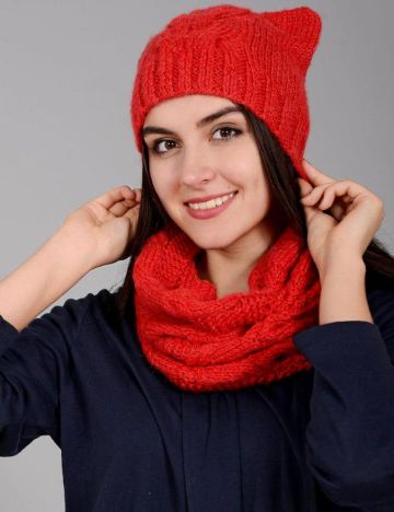 Hat with Earflaps and Snood