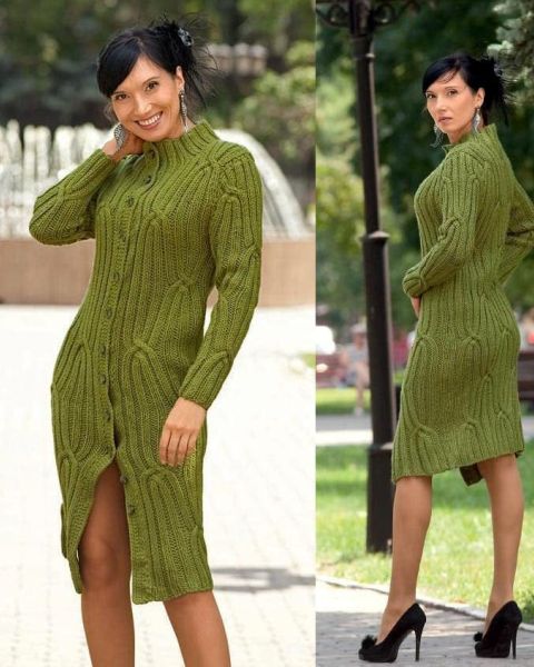 Women's Coat in Textured Pattern