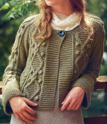 Jacket with bobbles