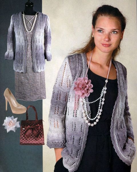 Jacket in Lace Pattern