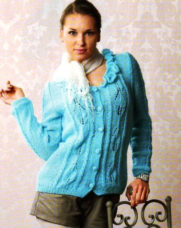 Jacket with Leaf Pattern