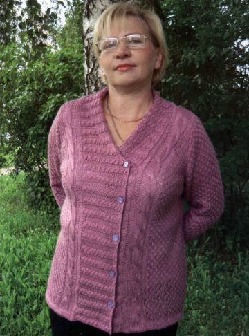 Jacket with Asymmetrical Button Band