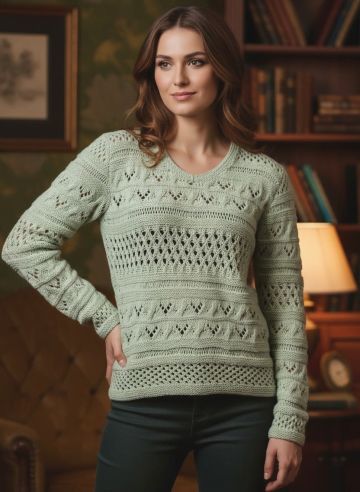 Pullover in Lace Patterns