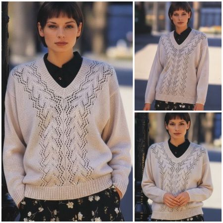 Pullover with V-Neckline