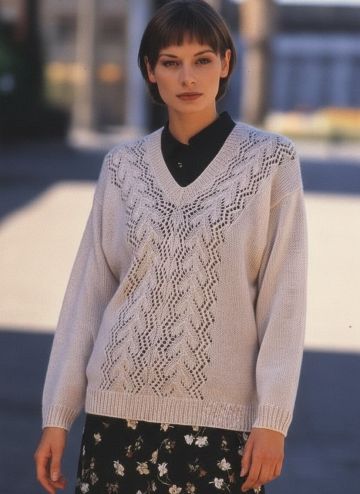 Pullover with V-Neckline
