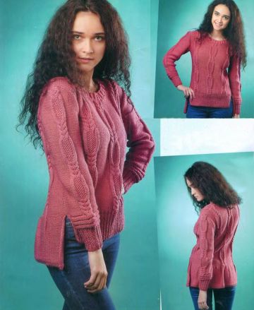 Pullover with Cables