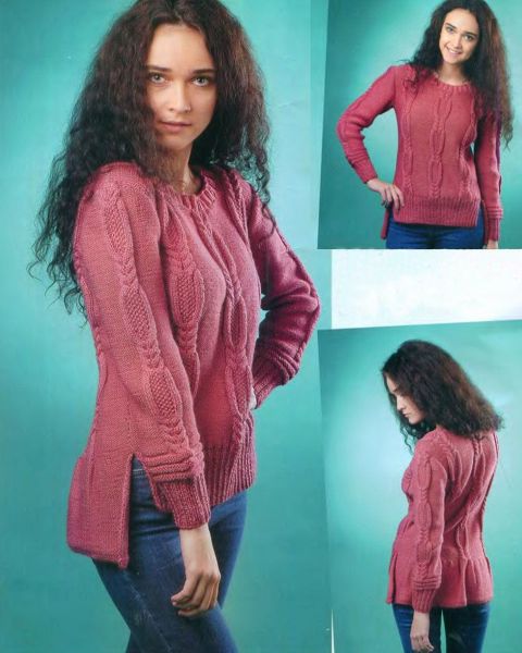 Pullover with Cables