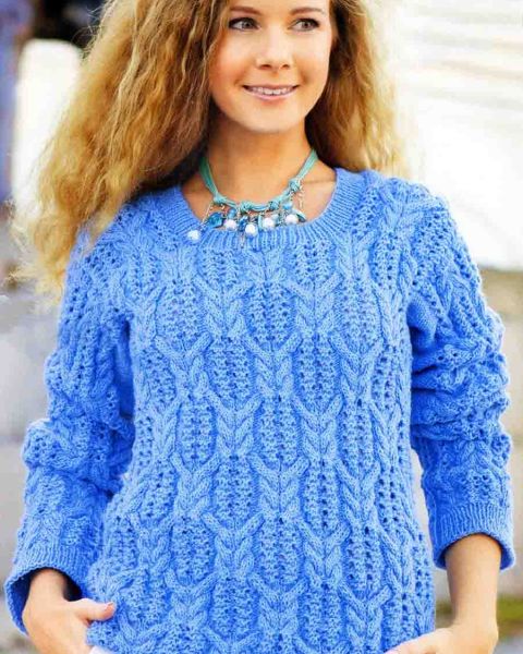 Warm Pullover in Fancy Pattern