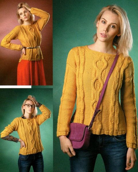 Pullover in Textured Pattern