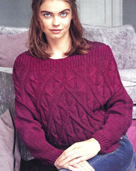 Pullover with Low Sleeves