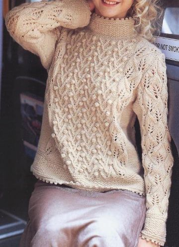 Pullover with bobbles