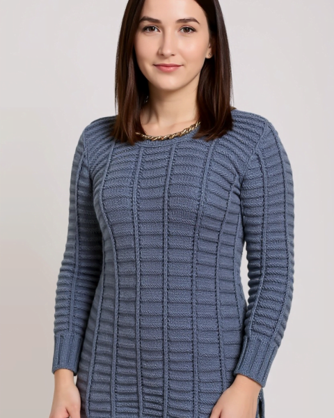 Pullover in Textured Pattern