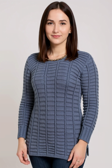 Pullover in Textured Pattern