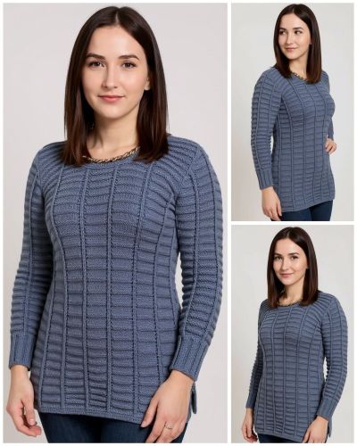 Pullover in Textured Pattern