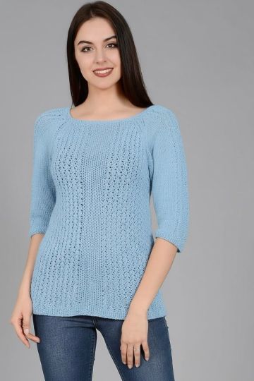 Pullover in Lace Pattern