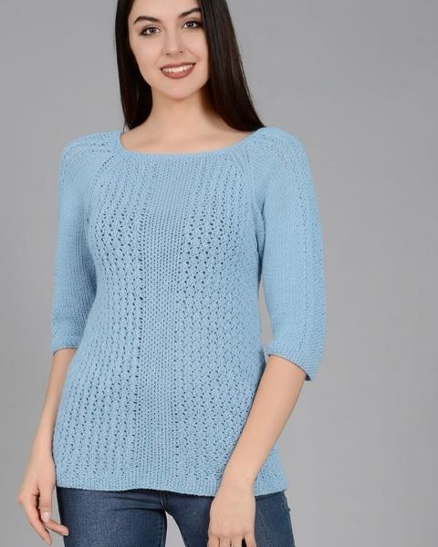 Pullover in Lace Pattern