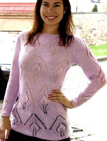 Pullover with Square Neckline