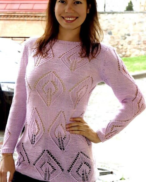 Pullover with Square Neckline