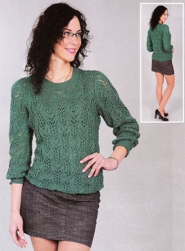 Pullover in Lace Pattern