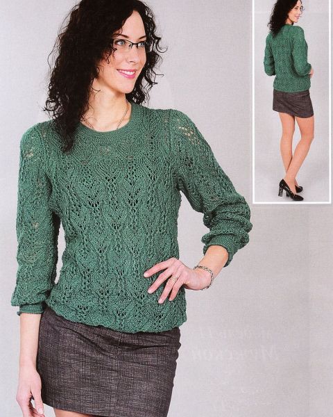 Pullover in Lace Pattern