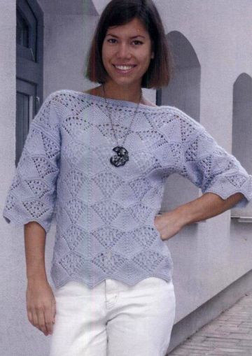 Pullover in Lace Pattern
