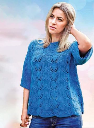 Summer Pullover in Lace Pattern