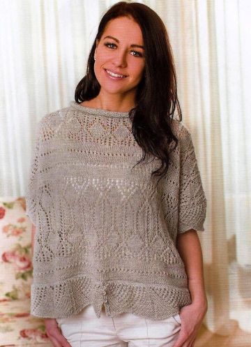 Pullover in Lace Pattern