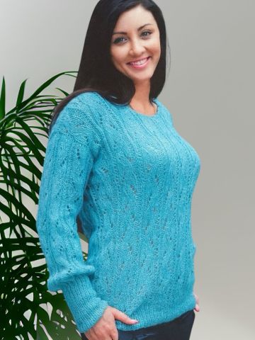 Lace Stripes Pullover