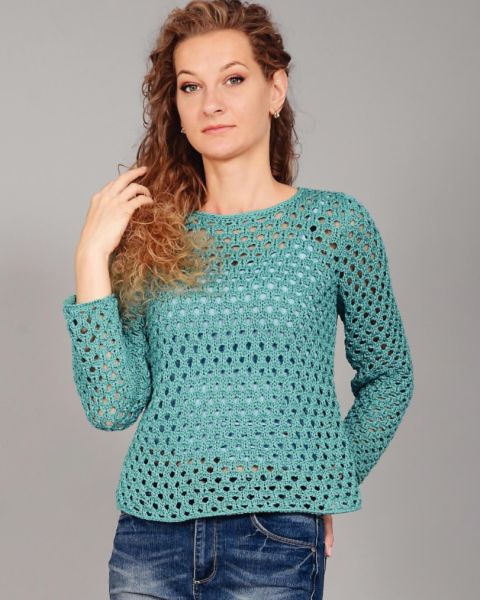 Eyelet Pullover