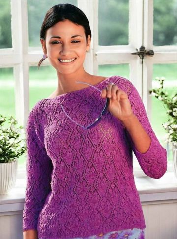 Knitted Lace Pullover